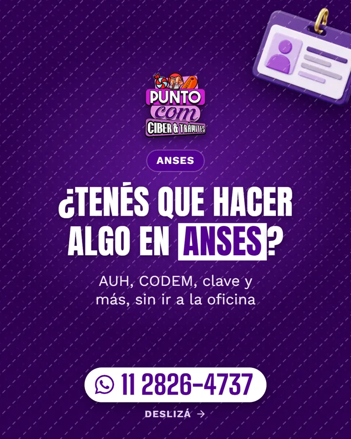 Trámites de ANSES: imagen 1 de PUNTO COM