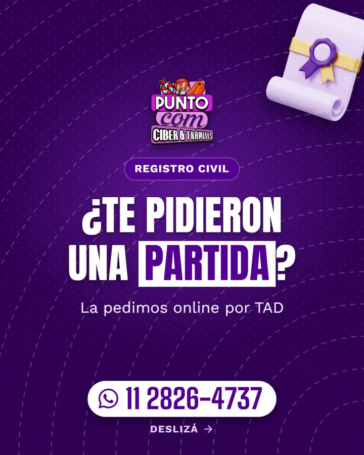 Turnos de DNI, pasaporte y Registro Civil: imagen 1 de PUNTO COM