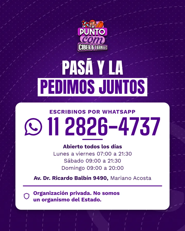 Turnos de DNI, pasaporte y Registro Civil: imagen 4 de PUNTO COM