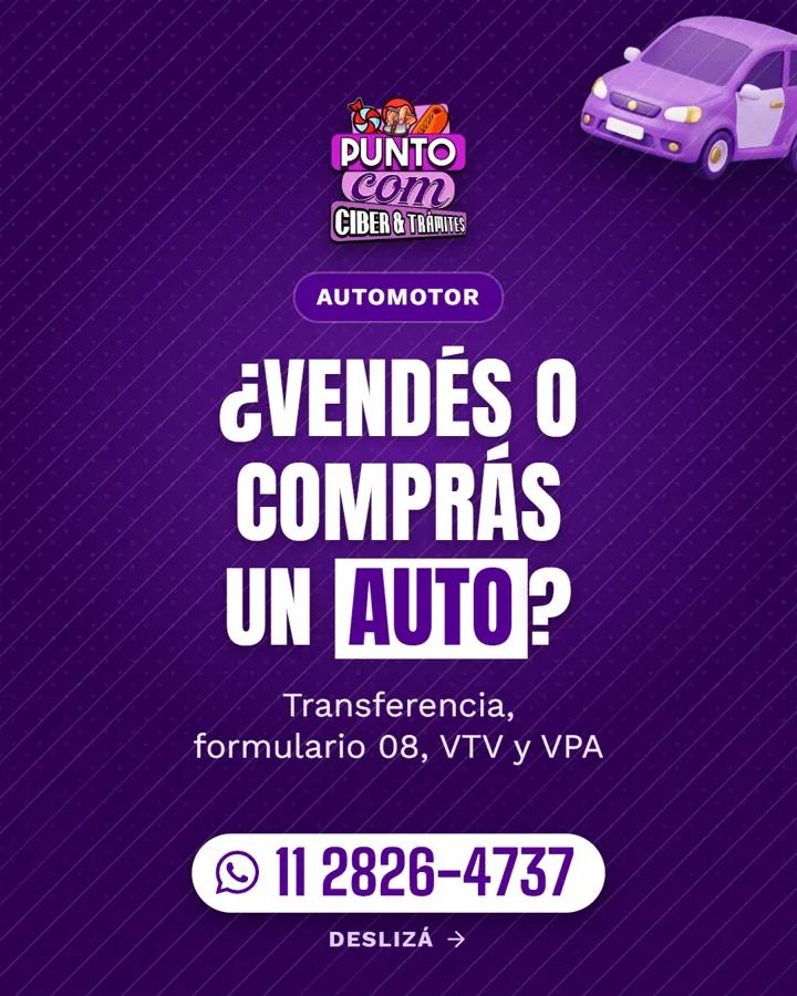 Transferencia de autos y motos: imagen 1 de PUNTO COM
